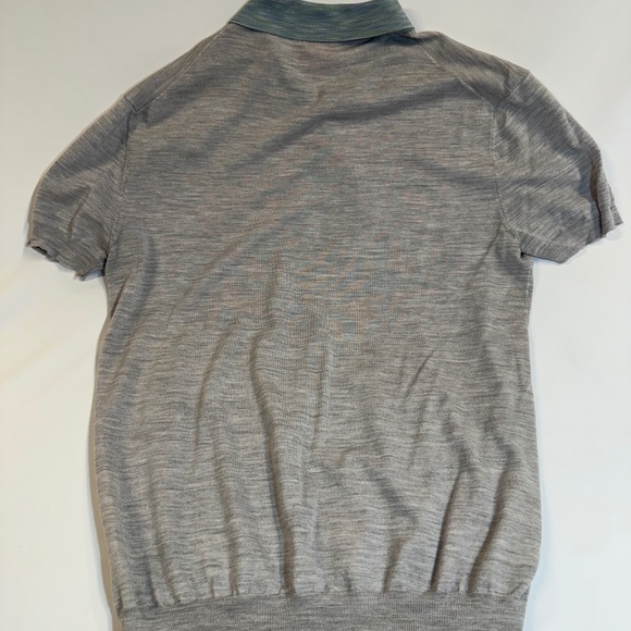 Orley Gray/Blue button Polo Shirt - Picture 4 of 4